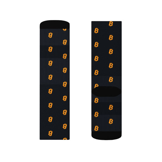 Bitcoin All-Over Crew Socks – photo 1 of 6