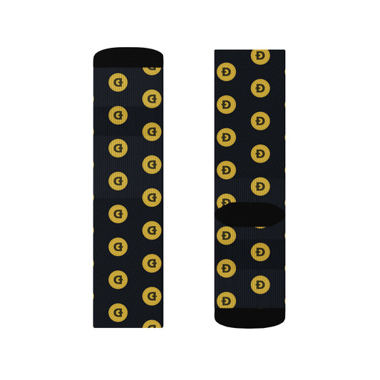 Dogecoin All-Over Crew Socks – photo 1 of 6