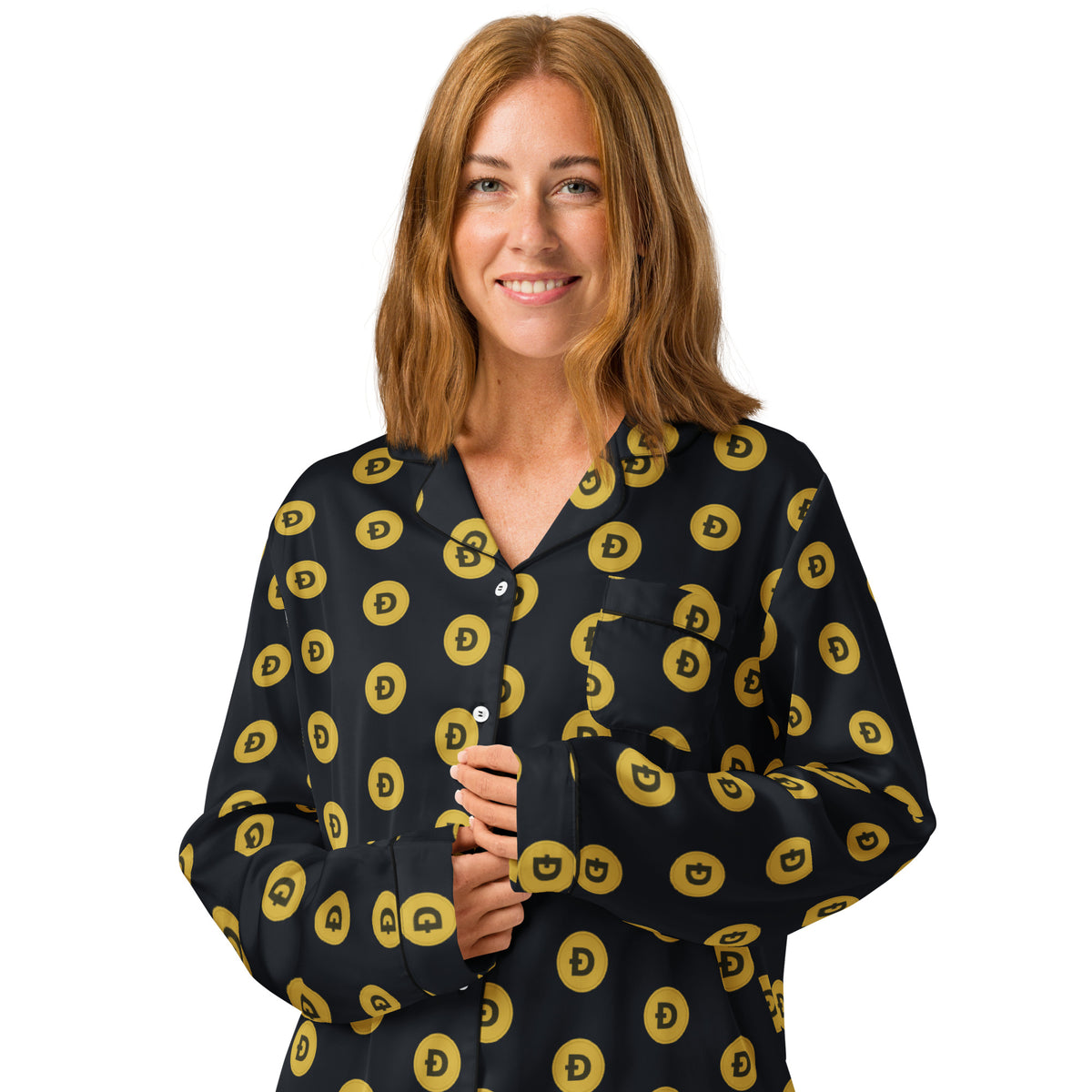 Dogecoin All-Over Pajama Top – photo 3 of 4