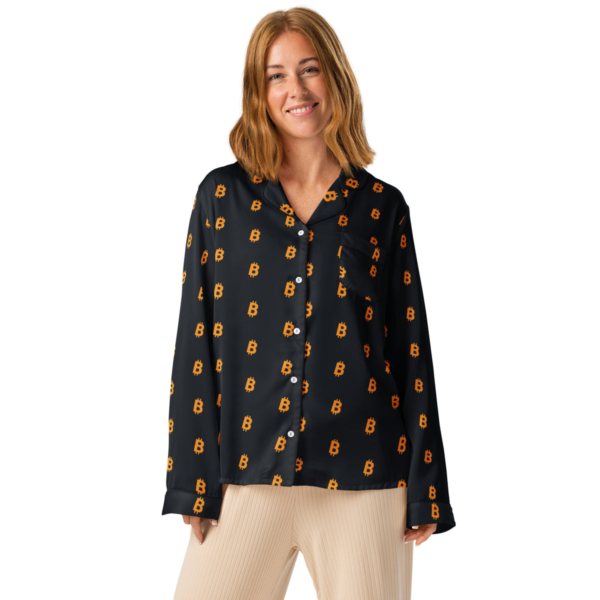 Bitcoin All-Over Pajama Top – photo 2 of 4