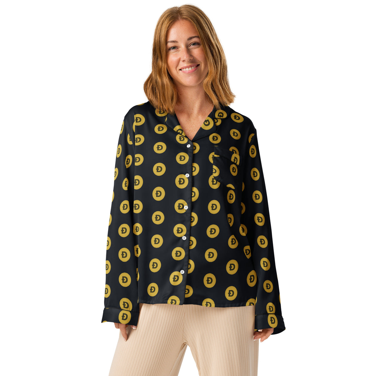 Dogecoin All-Over Pajama Top – photo 2 of 4