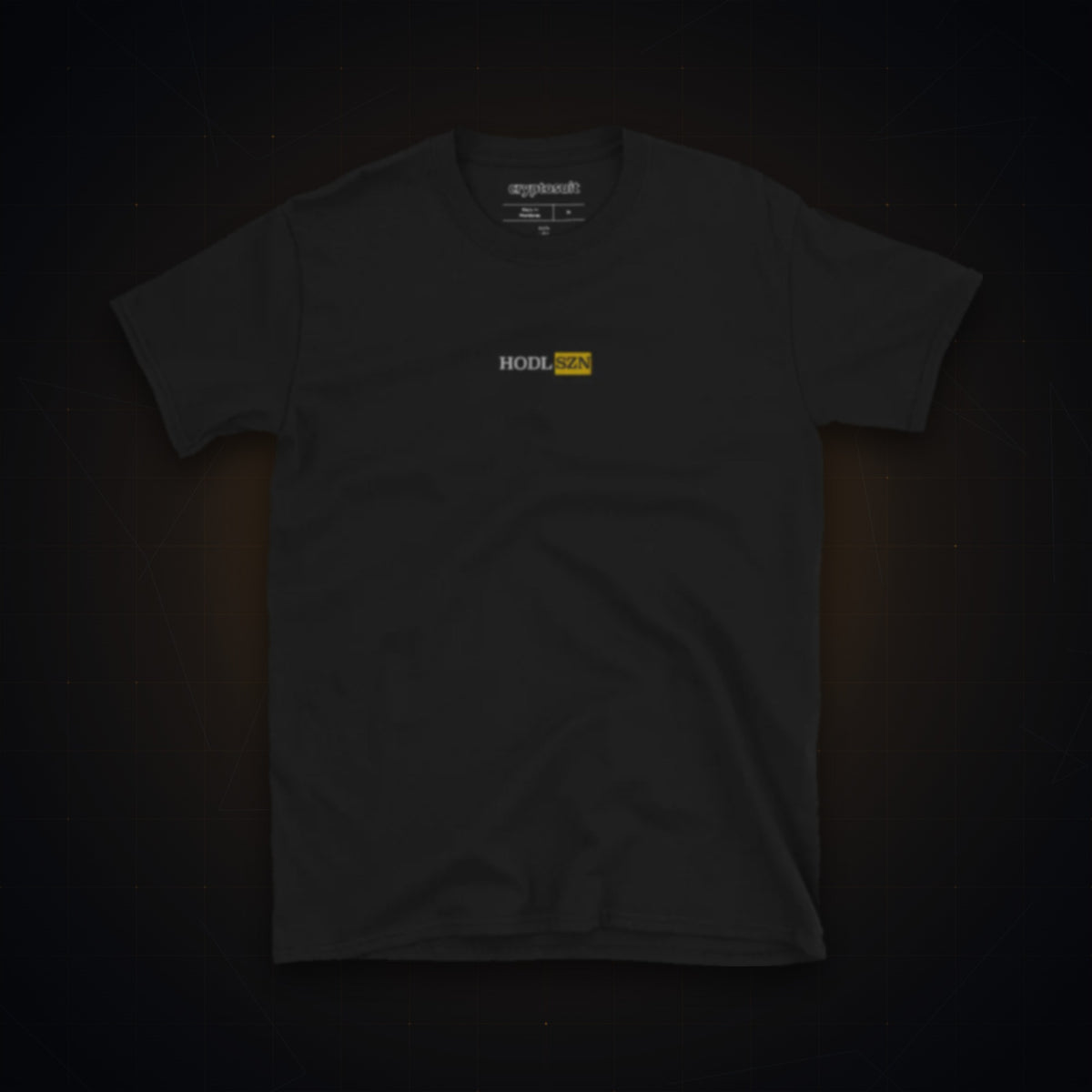 HODL SZN T-Shirt on dark crypto background