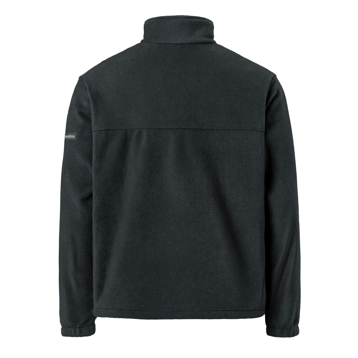 Cardano Logo Embroidered Fleece Jacket, black, back view