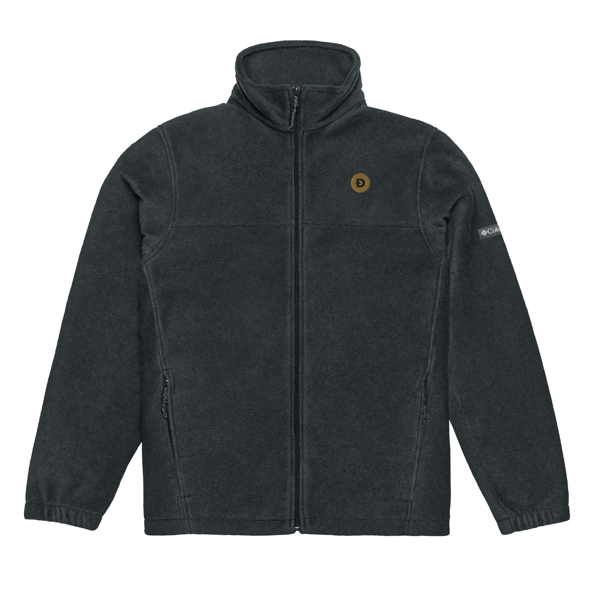 Dogecoin Logo Embroidered Fleece Jacket – photo 1 of 2