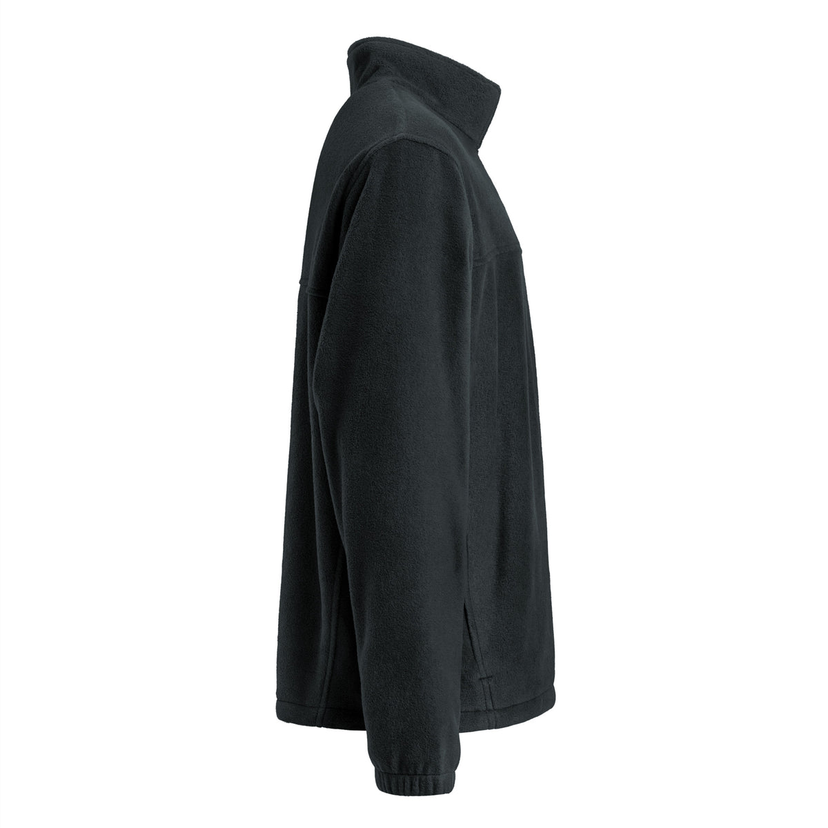Cardano Logo Embroidered Fleece Jacket, black, right side view
