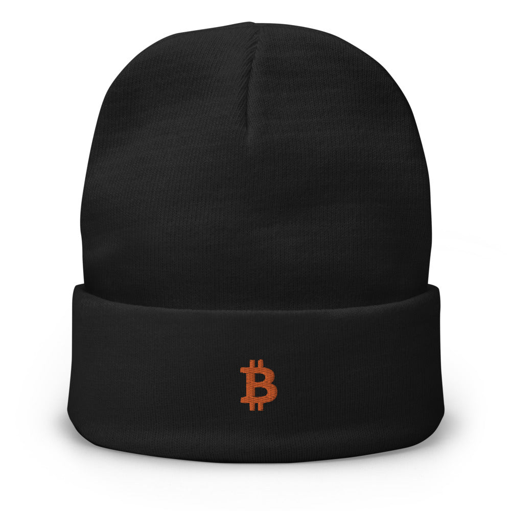Bitcoin Embroidered Beanie – photo 2 of 4