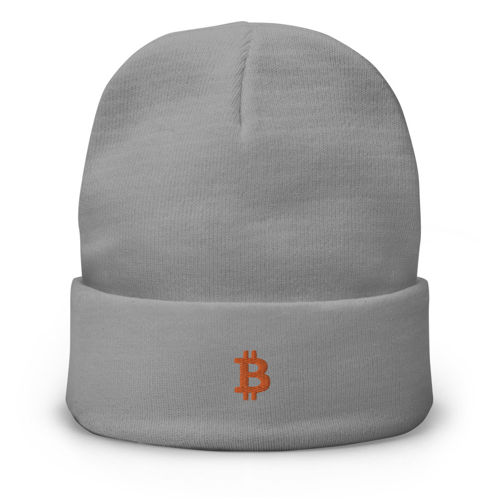 Bitcoin Embroidered Beanie – photo 4 of 4