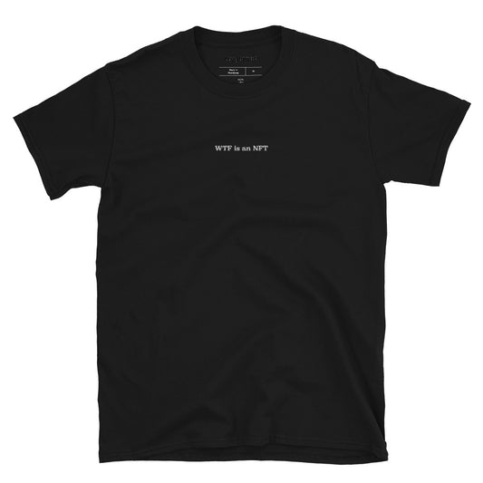 WTF is an NFT Embroidered T-Shirt – photo 1 of 3