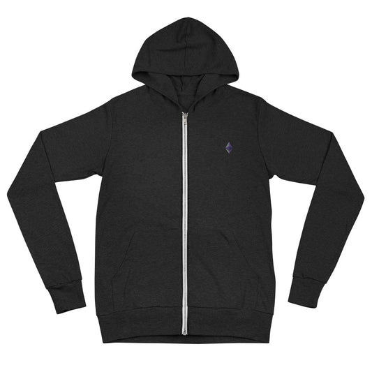 Ethereum Embroidered Unisex Zip Hoodie – photo 1 of 3