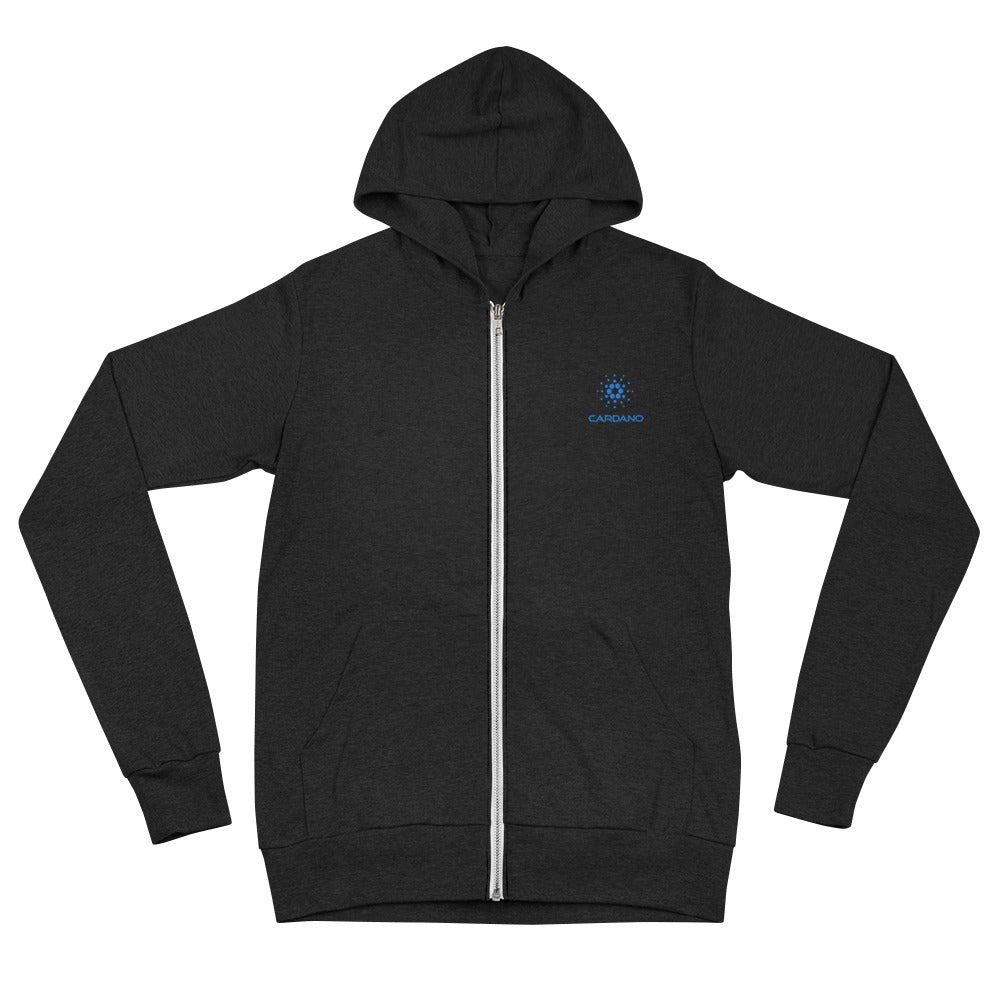 Cardano Embroidered Unisex Zip Hoodie – photo 2 of 3