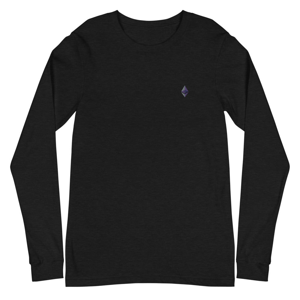 Ethereum Embroidered Unisex Long Sleeve Tee – photo 1 of 5