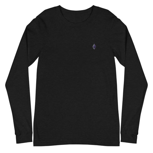 Ethereum Embroidered Unisex Long Sleeve Tee – photo 1 of 5