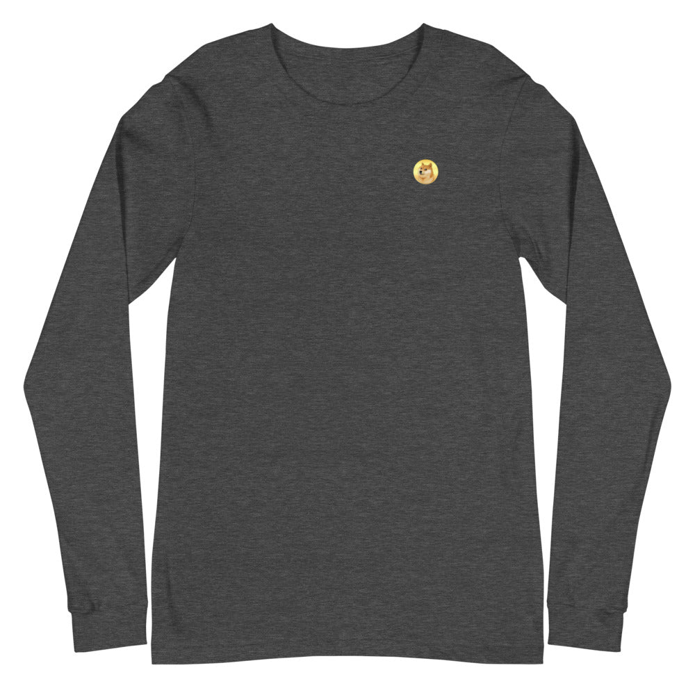Dogecoin Unisex Long Sleeve Tee – photo 4 of 5