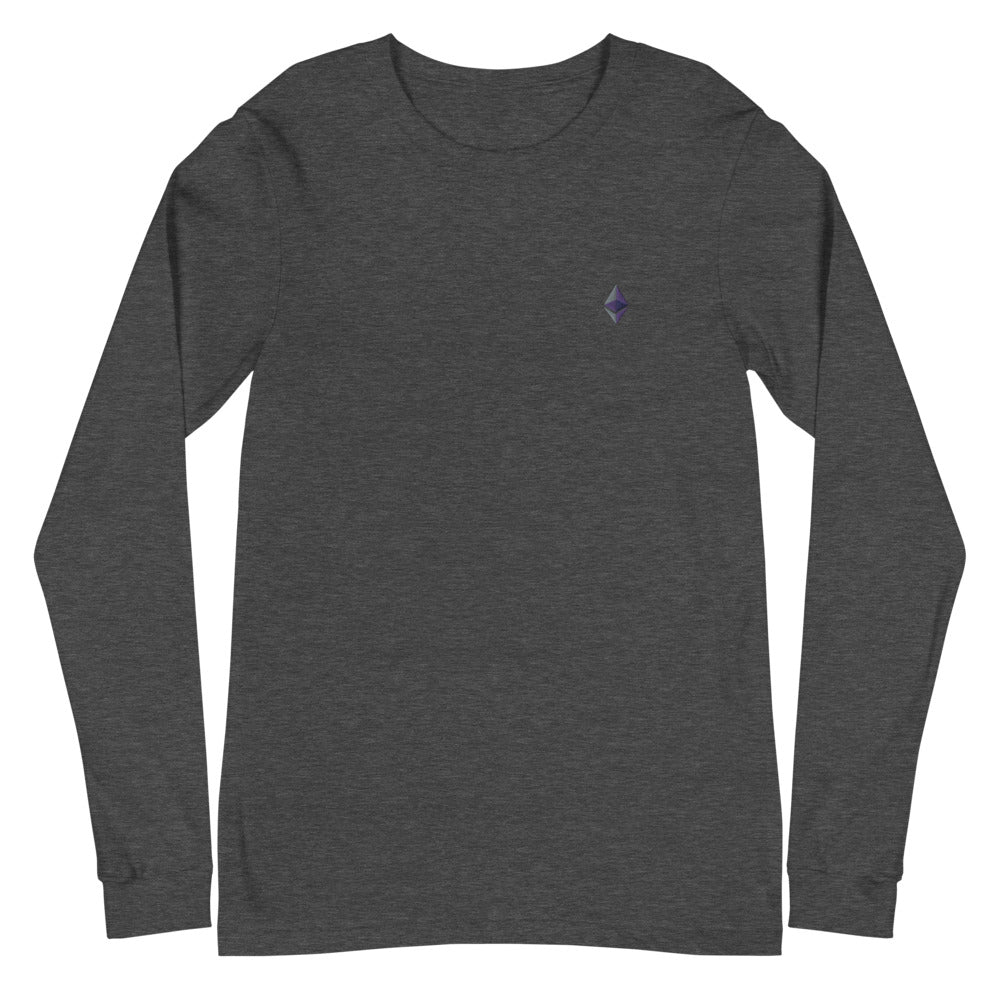 Ethereum Embroidered Unisex Long Sleeve Tee – photo 3 of 5