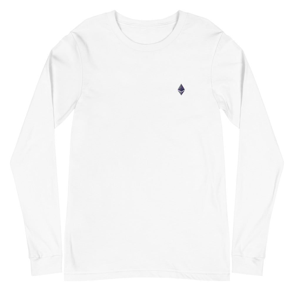 Ethereum Embroidered Unisex Long Sleeve Tee – photo 5 of 5